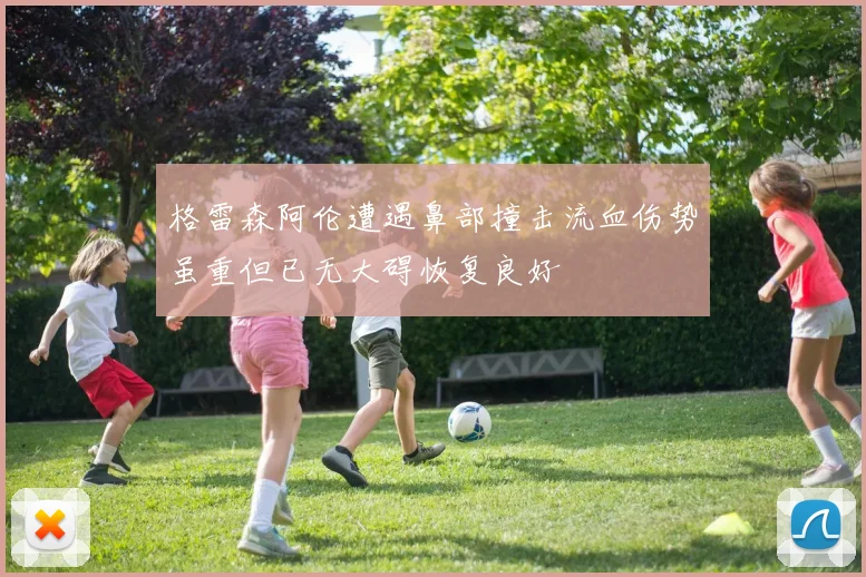 格雷森阿伦遭遇鼻部撞击流血伤势虽重但已无大碍恢复良好